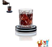 Smart Coaster Cocktail Machine,Portable Cocktail Maker Interactive Lighting with Built-in Smart Sensing Tech,Drink Mixer,Easy to Clean,Compact Storage,for Mat Bar Club Drink