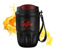 Smart Coffee Cup, Insulated Water Bottle with Temperatures Displays, Temperature Display Coffee Cup Stainless Steel Liner, 360ml for Car Travel,or Iced Drink, Outdoor Use for Women and Men, 9x9x16cm
