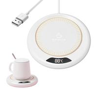 Smart Coffee Cup Wearders - Calefacción eléctrica para bebidas, moderna taza de punta de escritorio | Estación de bandeja THERMO Digital, calentador de agua para té, dispositivo básico compacto