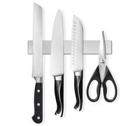 SMART&COOL Soporte magnético para cuchillos de pared, 25 cm, de acero inoxidable, con imán extra fuerte para cuchillos, utensilios de cocina y herramientas