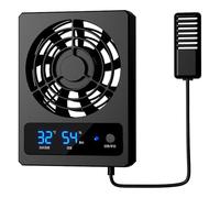 Smart Cooling Fan - Ventilation, Enclosure Fans, LED Display Strong Wind Vent | Suitable Amphibians Reptiles Snakes Terrarium Climate Control Low Efficient Airflow Temperature Management Habitat