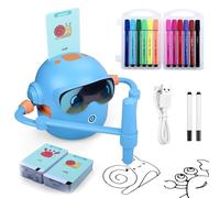 Smart Drawing Robot - Rechargeable 1800mAh Battery | Interactive Educational Machine Toy | Creative Sketching Art Learning Tech Gift For Boys Girls Children Traveling School Kindergarten