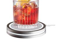 Smart Drink Coaster | Color USB Charging Wine Glass Holder | Coaster Cocktail Mixer | For Bar Club Home Kitchen Party Desk Car Travel Coffee Tea Mug