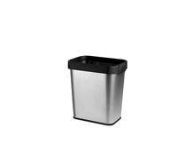 Smart Dustbin con anillo de presión, 3.1/2.1 galones de basura abierta, cubo de basura rectangular compacto para la oficina del baño de la cocina, durable PP Liner sostiene las bolsas de forma segura,