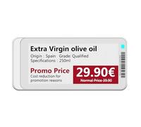 Smart E Ink Label - Etiqueta electrónica inalámbrica para estantes, señalización digital impermeable, tienda minorista, restaurante, oficina, dispositivo de visualización para interiores y exteriores