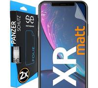 2x se® Protector 3D Transparente para Apple Iphone XR, Autorreparable, Compatible con Huellas y FaceID, Instalación sin Burbujas, Ultranítido, Resistente a Golpes y Arañazos, Matériau TPU