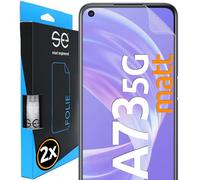 smart engineered 2x se® Protector 3D Antirreflejo para Oppo A73 5G, Protección Solar, Compatible con Huellas y FaceID, Instalación sin Burbujas, Mate, Resistente a Golpes y Arañazos, Matériau TPU