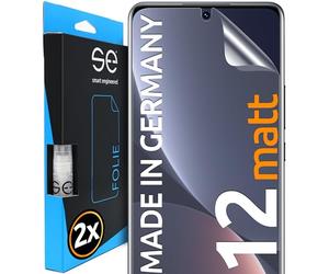 smart engineered 2x se® Protector 3D Antirreflejo para Xiaomi 12, Protección Solar, Compatible con Huellas y FaceID, Instalación sin Burbujas, Mate, Resistente a Golpes y Arañazos, Matériau TPU