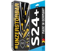 smart engineered S.E - Protector de Pantalla de Cristal para Samsung Galaxy S24+, irrompible, 9H, antigolpes, Montaje Innovador y Material irrompible, Fabricado en Alemania