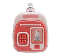 Smart Facturing Password de Contraseña para Niños, Caja de Ahorro de Dinero de Gran Capacidad con Función de Retiro Flexible, Herramienta Educativa Ideal para la Gestión (Rosado)