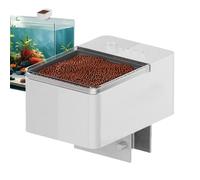 Smart Feeding Dispenser, Adjustable Fish Food Timer, Aquarium Auto Feeder for Flake Pellet Powder Feed, Battery Operated Device for Tanks and Aquatic Pets