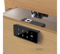 Smart FingerprintLock, cerradura de combinación de cajón Cerradura de puerta de gabinete de gimnasio (A)