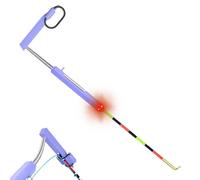 Smart Fish Bite Alarm, LED Angling Indicator, 2.5in Fishing Tool with Night Feature, Reflective Light Fishing Accessory, Bite Signal Gear with Compact Style, Angling Detector for Saltwater Lake Travel