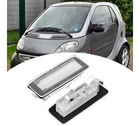 Smart Fortwo Plates Lights Parts 450 Light Inmatriculation Matrícula, Número de Automóvil Matrícula LED Lámpara de Luz para Smart Fortwo W450 W451 W453
