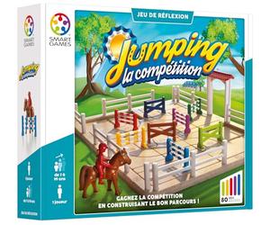 Smart Games - Jumping la Compétition - Remue-Méninges Éducatif -Jeu de stratégie Multi-Niveaux et renforcement des compétences - Jeu de logique et de Réflexion - 7 ans + - 1 jugador - 524601.