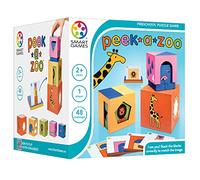 Smart Games - P Zoo - Brainstorming Educativo - Juego de Estrategia de Varios Niveles y construcción de Habilidades para preescolares - 2 años en adelante - 1 Jugador - Multilingüe - 524632.