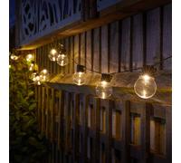 SMART GARDEN Cadena de luces LED solares GloBulb, 20 luces, IP44