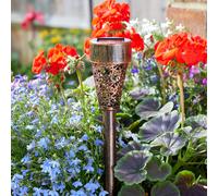 SMART GARDEN Lámpara LED solar con pica Damasque, juego de 4, IP44