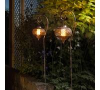 SMART GARDEN Lámpara LED solar con pica Osman, juego de 2, IP44 True