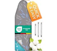 smart&gentle Funda para Tabla de Planchar de algodón Super Suave, Ajustable, refleja Calor y Vapor, para Tablas de Planchar Desde 110x30 hasta 115x35 cm