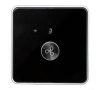 Smart Home Ceiling Fan Controller 5-Level Airflow(BLACK) | 5 velocidades ajustables, control remoto por aplicación, soporte de voz, programador, instalación fácil