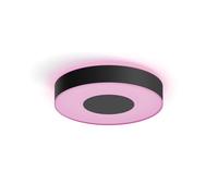 Philips Hue - Lámpara de techo LED inteligente Hue Infuse 33W-2100 lúmens, Luz Blancay de Colores, Compatible con Alexa y Google Home, Color Negro, diámetro 38cm