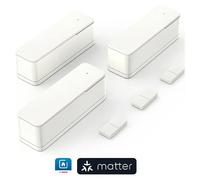 Smart Home Sensor de ventana inalámbrico Blanco +M (Blanco, Funciona con pilas, 23 x 22 x 75 mm, 3 ud.)