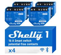 Smart Home Shelly Relais ``1 Gen3 4er Pack`` max 16A NUEVO