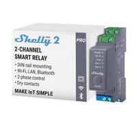 Smart Home Shelly Relais Pro 2 WLAN LAN Max. 25A 2 Kan?¤le NUEVO