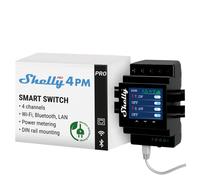 Smart Home Shelly Relais Pro 4PM WLAN LAN Max. 40A 4 Kan?¤l NUEVO