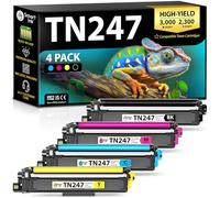 Smart Ink Cartucho de tóner Compatible con para Usar en Lugar de Brother TN243 TN247 TN 243 TN 247 (BK & C/M/Y) para DCP-L3550CDW MFC-L3770CDW MFC-L3750CDW DCP-L3510CDW MFC-L3730CDN HL-L3230CDW