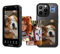 Smart Ink Phone Case für iPhone, 2024 Upgrade(HD) AIPhone Case,Personalizate,NFC Transfer unterstützt DIY Bild/Foto/Textananzeige auf Der Telefonhülle (Schwarz, für iPhone 14 Pro)