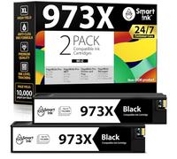 Smart Ink Reemplazo Compatible del Cartucho de Tinta para HP 973X 973 XL 973XL (Negro 2 Multipack) para Usar con PageWide Pro 477dw 577dw 452dw 477dn 452dn 577z 552dw P55250dw