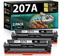 Smart Ink Tóner Compatible 207A con Chip para HP 207A HP 207X (Pack de 2 Unidades), Color Negro como Repuesto para Color LaserJet Pro MFP M283fdw M282nw M283cdw M283fdn Color LaserJet Pro M255dw