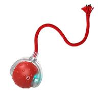 Smart Interactive Cat Toy Ball - Recargable 5 V 1 A Pet Ball | 70 g Lightweight PE Material, Fast Rolling Agile Moving Toy for Indoor Adult Cats Kittens, Red Color Play