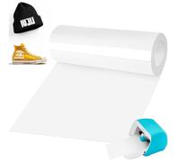 Smart Iron on para Cricut Joy, 14 x 300 cm, color blanco, vinilo de transferencia de calor inteligente, lámina flexible para plóter textiles para planchar, lámina de poliuretano para plóter textil