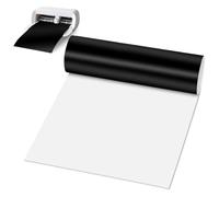 Smart Iron on para Cricut Joy Xtra, Vinilo de transferencia térmica de 24x500CM, Negro, Lámina para plóter textil, Vinilo flexible para planchar sin necesidad de estera de corte, Para camisetas