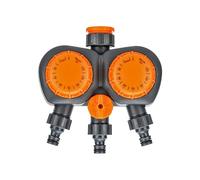 Smart Irrigation System - Mechanical Knob Control, double Outlet Allocation,Spring Driven Hydration Unit | Battery Independent Supply, Backyard Balcony Faucet Pots Greenhouse Flowerbed Feeding Apparat