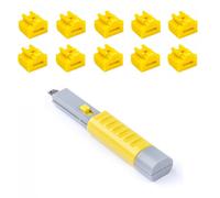 Smart Keeper Pack 10 Bloqueos para Puertos RJ45 + Llave de Seguridad Amarillo