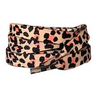 Smart Laces Cordones planos y My Ribbon con estampado animal de leopardo de nieve, cordones de repuesto ideales para entrenadores, adultos o niños, Leopardo, 120