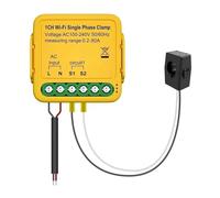 Smart Life-medidor De Energía WIFI, Sensor Corriente Estadístico For Iluminación Eléctrica, Monitor Solar KWH, 100-240V FáCil De Usar Y Seguro(1Gang 80A)