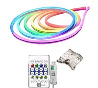 Smart Light Strip - Color Changing Indoor Decor | App Control Neon Lights - for Indoor Room Under Cabinet Kitchen Bedroom Living Room Study Area Holiday Party