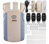 Smart Lock, WAFU Wireless Keyless Electronic Lock Control remoto Touch Locked & Unlock(Adaptador Bluetooth Gold + USB)
