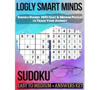 Smart Minds Sudoku Diaries: 365+ Easy & Medium Puzzles to Track Your Journey