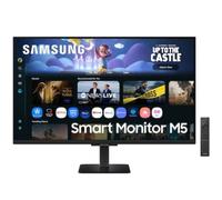 Samsung LS27FM501EUXEN- Smart Monitor M5 de 27" IPS (1920 x 1080, 16:9, 60Hz, 5ms, Modo Eye Saver, Gaming Hub, Knox Security), Blanco, Versión 2025