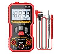 Smart Multimeter - 6000 Counts Continuity Tester, Digital Voltage Meter | Compact Diagnostic Tool, Construction, Solar, Car, HVAC Measurement, Industrial Use, Black