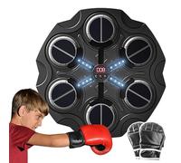 Smart Music Boxing Machine - Máquina de boxeo con iluminación LED, máquina de boxeo de velocidad ajustable, música de boxeo con efecto de iluminación LED, juego de boxeo de montaje en pared para