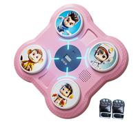 Smart Music Boxing Machine, Punching Target Toy for Kids and Teens, TPR and ABS Construction, Includes Gloves and Wall Mount, Perfect for Home Workout, Fun and Interactive,10.83x10.83x1.77 Inches