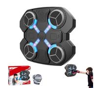 Smart Music Boxing Machine - Punzonadora con guantes | Objetivo de boxeo ligero para montaje en pared, 3 entrenadores de boxeo con velocidad ajustable para boxeadores