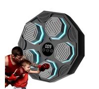 Smart Music - Máquina de boxeo - Equipo de entrenamiento de ejercicio | con luces LED, máquina de boxeo montada en la pared | para mujeres, hombres, niños, gimnasio, hogar, interior, entrenamiento de
